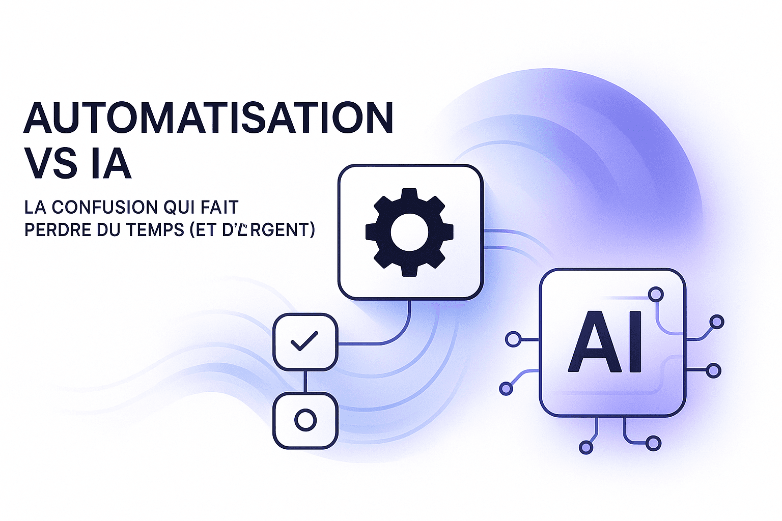 Automatisation vs IA : la confusion qui fait perdre du temps (et de l'argent)