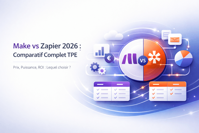 Make vs Zapier 2026 : Comparatif Complet TPE (Prix, Puissance, ROI)